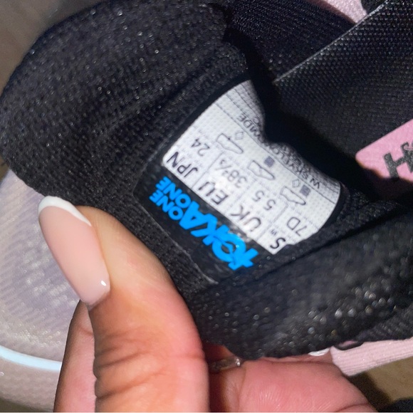 Hoka One One Pink and Black Athletic Shoes - Picture 5 of 5